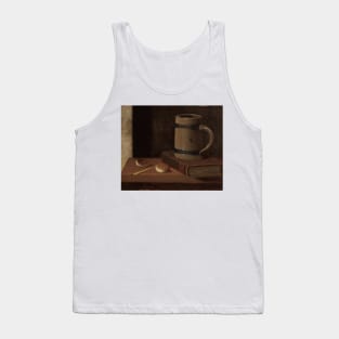 Mug, Book, Biscuits and Match by John Frederick Peto Tank Top